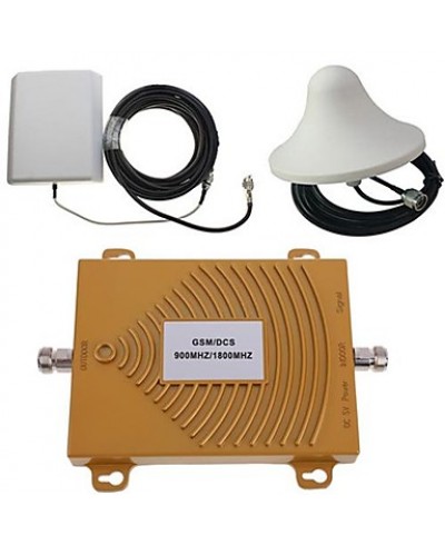 GSM/DCS 900/1800MHz Dual Band Mobile Phone Signal BoosterAmplifier Antenna Kit