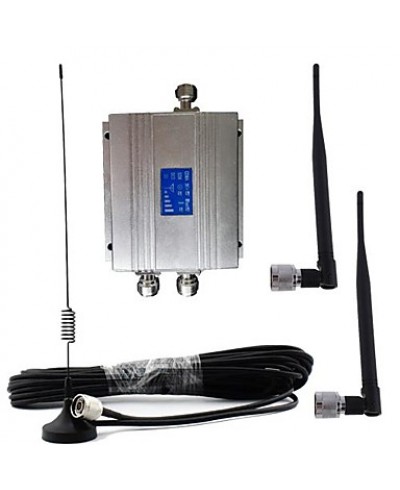 New LCD GSM 900MHz Cell Phone Signal Repeater Booster Amplifier + Antenna Kit