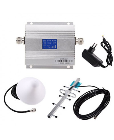 New LCD GSM 900MHz Cell Phone Signal Booster Amplifier + Antenna Kit
